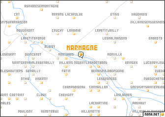 map of Marmagne