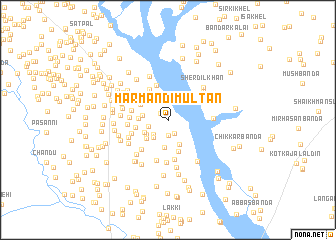 map of Marmandi Multān