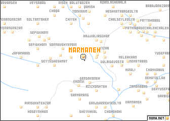 map of Marmaneh