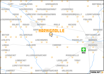 map of Marmignolle