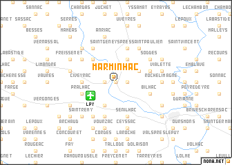 map of Marminhac