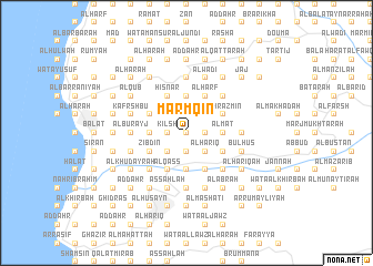 map of Mār Mqīn