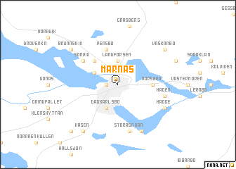 map of Marnäs