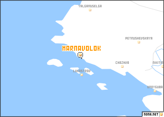 map of Marnavolok