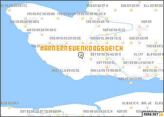 map of Marner Neuenkoogsdeich