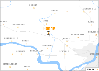 map of Marne