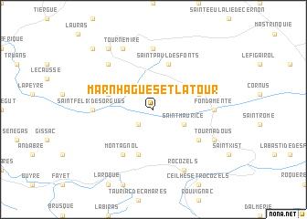 map of Marnhagues-et-Latour