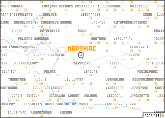 map of Marnhiac