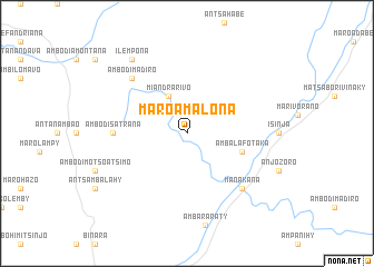 map of Maroamalona