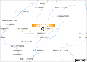 map of Maroamalona