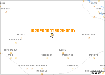 map of Marofanony Barihangy