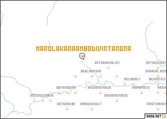 map of Marolakana Ambodivintanona
