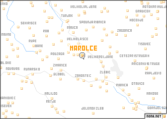 map of Marolče