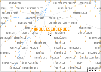 map of Marolles-en-Beauce