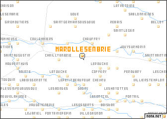 map of Marolles-en-Brie