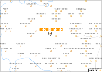 map of Maromanana