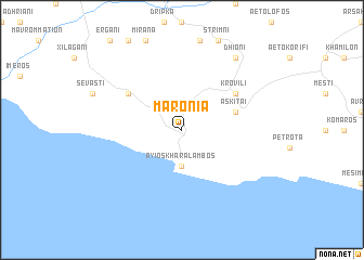 map of Marónia