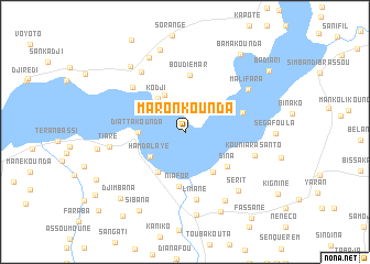 map of Maronkounda