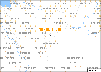 Maroon Town (Jamaica) map - nona.net