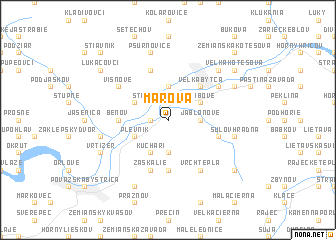 map of Mařová