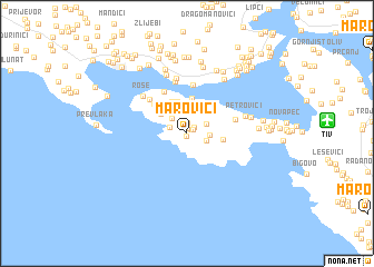 map of Marovići