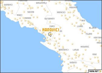 map of Marovići