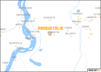 map of Marquetalia