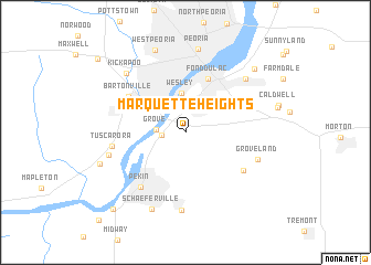 map of Marquette Heights