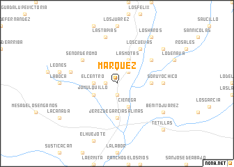 map of Márquez