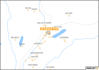 map of Marrābād