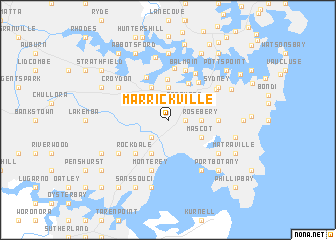 map of Marrickville