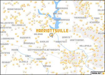 map of Marriottsville