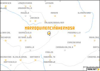 map of Marroquín Encina Hermosa