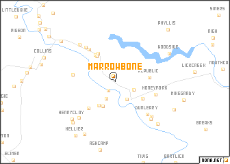 map of Marrowbone