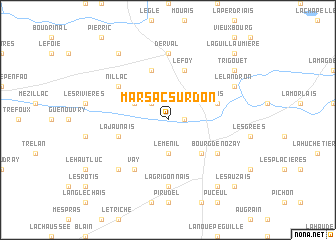 map of Marsac-sur-Don