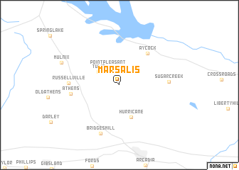 map of Marsalis