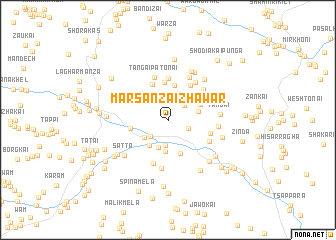 map of Marsanzai Zhāwar