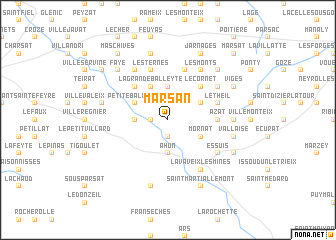 map of Marsan