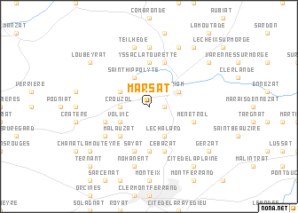 map of Marsat