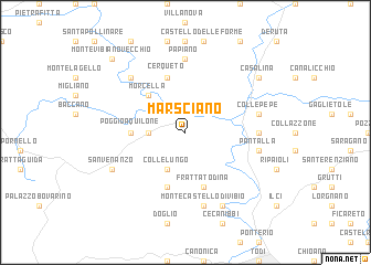 map of Marsciano