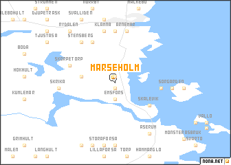 map of Marseholm