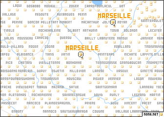 map of Marseille