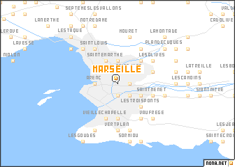 map of Marseille