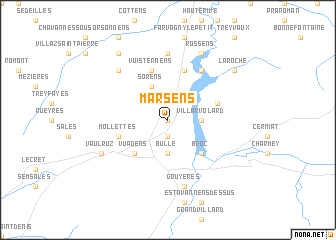 map of Marsens