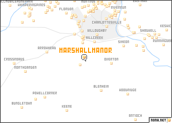 map of Marshall Manor