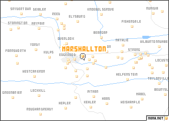 map of Marshallton