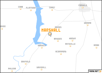 map of Marshall