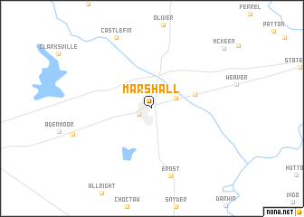 map of Marshall