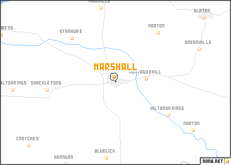 map of Marshall