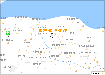 map of Marshal\